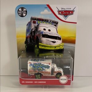 Cars-Dr. Damage Toy Vehicle - crease on upper left cardboard and bottom right